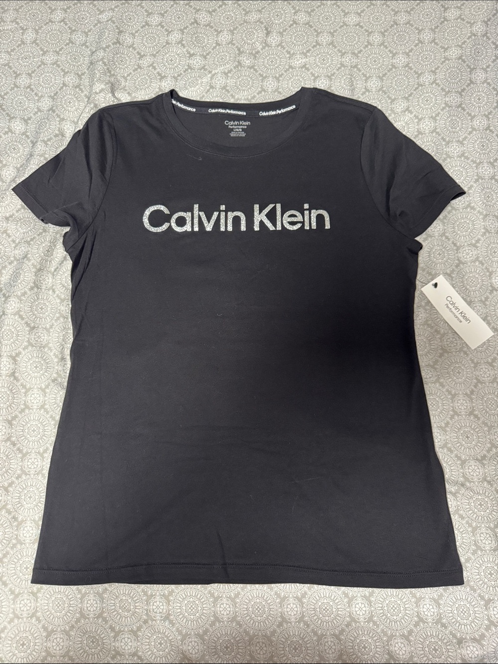 Calvin Klein Black Short-Sleeve Logo Tee